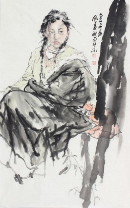 李凤英《藏族女孩》（询价）