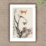 【已售】庾超然 四尺三开《春兰》 黄鹤楼书画院院长