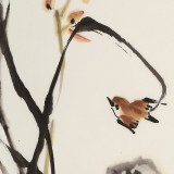 【已售】庾超然 四尺三开《春兰》 黄鹤楼书画院院长