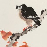 【已售】庾超然 四尺三开《秋韵图》 黄鹤楼书画院院长