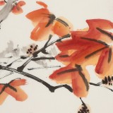 【已售】庾超然 四尺三开《秋韵图》 黄鹤楼书画院院长