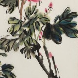 【已售】庾超然 四尺三开《富贵吉祥》 黄鹤楼书画院院长