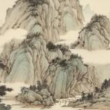 【已售】吴显刚 《雨过飞泉》 贵州七星关美协主席