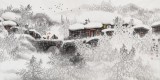 名家赵金鸰太行雪村系列之四尺《瑞雪》(询价)