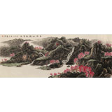 【已售】何彦超小六尺《春风如期到家山》河南省美协 中国水墨画院常务理事