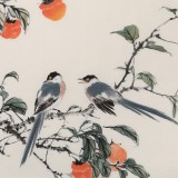 【已售】陈薪名 四尺《事事如意》中美协会员 第六届全国花鸟画展金奖获得者