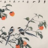 【已售】陈薪名 四尺《事事如意》中美协会员 第六届全国花鸟画展金奖获得者