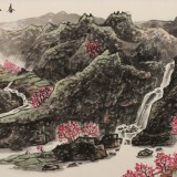 【已售】何彦超小六尺《春风如期到家山》河南省美协 中国水墨画院常务理事