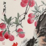 【已售】陈薪名《大吉大利》中美协会员 第六届全国花鸟画展金奖获得者