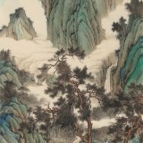 吴显刚 《松荫抚琴图》 贵州七星关美协主席