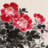 【已售】陈薪名 四尺《秀冠群芳》中美协会员 第六届全国花鸟画展金奖获得者