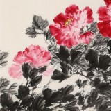 【已售】陈薪名 四尺《秀冠群芳》中美协会员 第六届全国花鸟画展金奖获得者