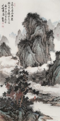 吴显刚 《山路元无雨，空翠湿人衣》 贵州七星关美协主席