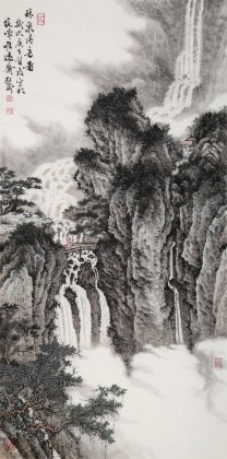 吴显刚 《林泉清音图》 贵州七星关美协主席