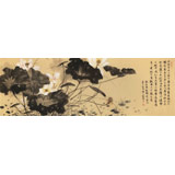 吴显刚 小六尺《荷气一塘》贵州七星关美协主席