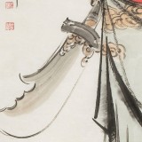 【已售】连红武 四尺《义薄云天》 徐悲鸿画院华北分院副院长