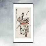 【已售】连红武 四尺《义薄云天》 徐悲鸿画院华北分院副院长