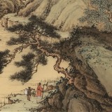 吴显刚 四尺三开《溪山归隐图》 贵州七星关美协主席