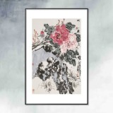 崔春刚 四尺三开《花开富贵》 青年才俊 中国当代书画研究院理事