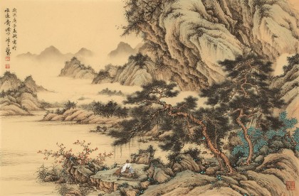 吴显刚 《观江望远》 贵州七星关美协主席