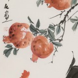 【已售】陈薪名 三尺《大吉图》中美协会员 第六届全国花鸟画展金奖获得者