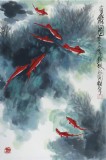 王永刚 四尺三开《有余图》 国家一级美术师（询价）