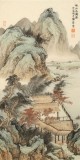 何挥毫 《秋山水阁图》 当代新安画派代表性名家