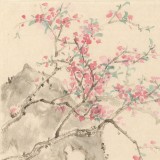 何挥毫 《拈花仕女图》 当代新安画派代表性名家