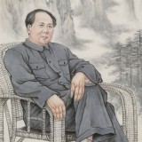 周伟枫 四尺《不忘初心 继续前近》 当代著名写实主义画家