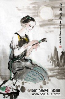 庾超然精品国画《洱海情歌》