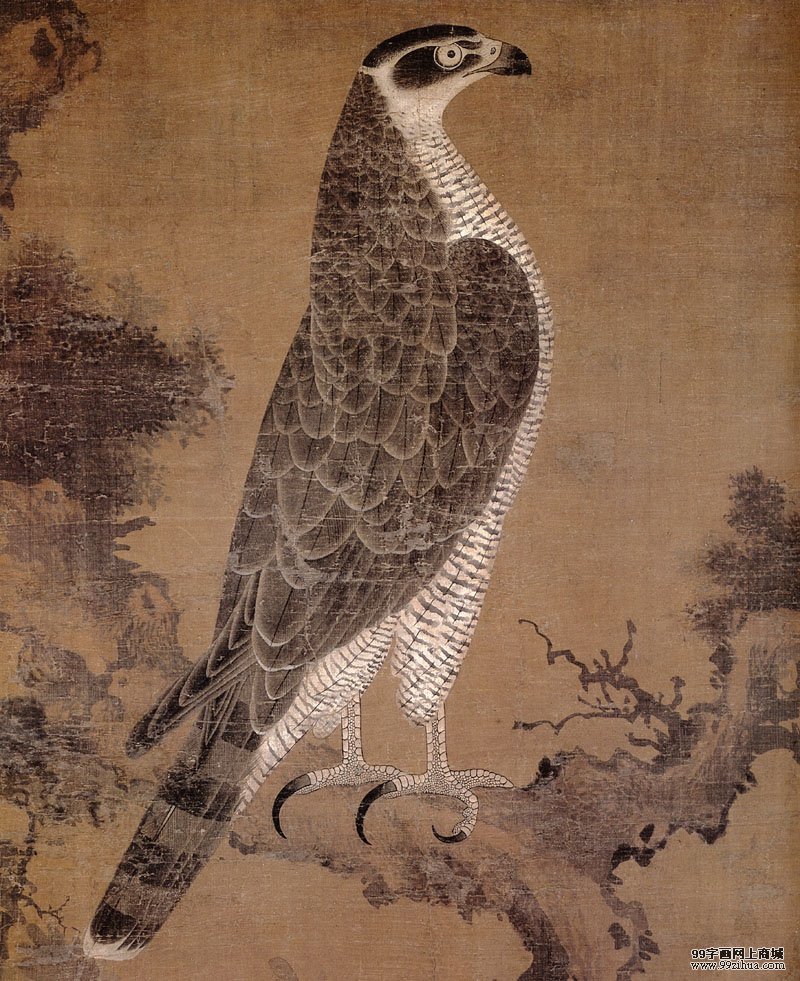 鹰桧图·元·张舜咨/zihuabk/uploads/allimg/121221/134G51b5-0.jpg