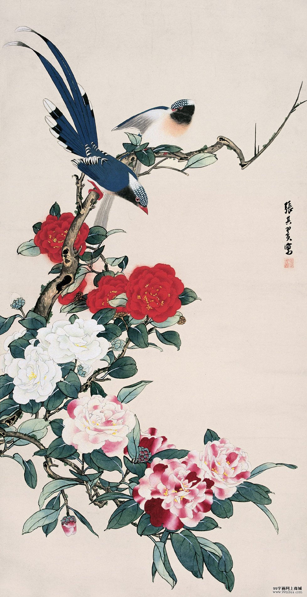 花开双寿 张其翼 /zihuabk/uploads/allimg/121222/1136103562-0.jpg
