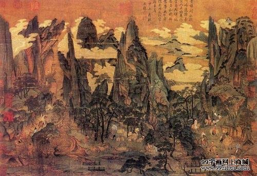 江帆楼阁图 李思训/zihuabk/uploads/allimg/121222/1H105B91-0.jpg