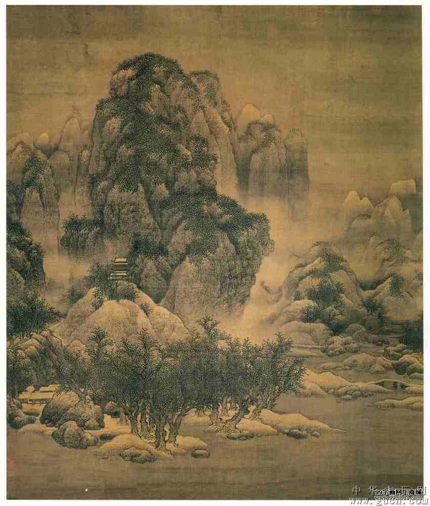 雪景寒林图·北宋·范宽/zihuabk/uploads/allimg/121224/1333162151-0.jpg