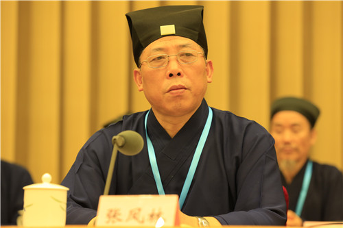 任法融主持中国道教协会第九次全国代表大会
